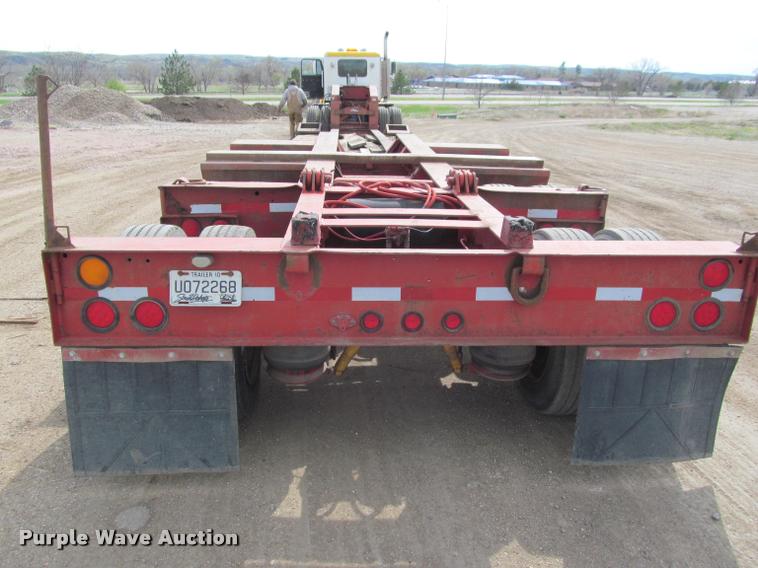 image for item K3873 1991 Trail King lowboy equipment trailer