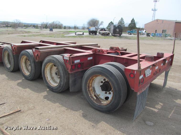 image for item K3873 1991 Trail King lowboy equipment trailer