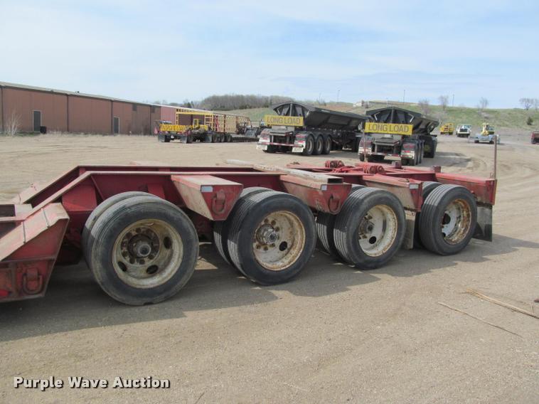 image for item K3873 1991 Trail King lowboy equipment trailer