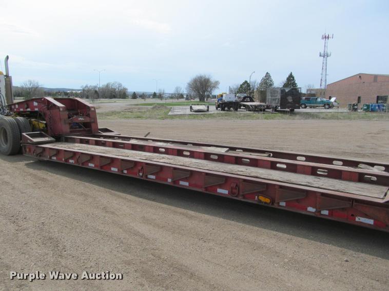 image for item K3873 1991 Trail King lowboy equipment trailer