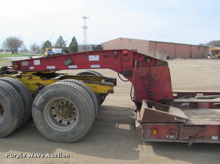 image for item K3873 1991 Trail King lowboy equipment trailer