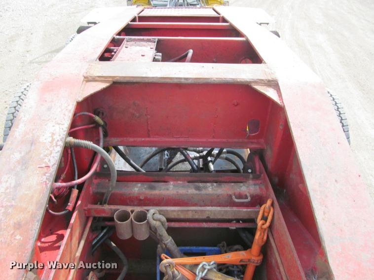 image for item K3873 1991 Trail King lowboy equipment trailer