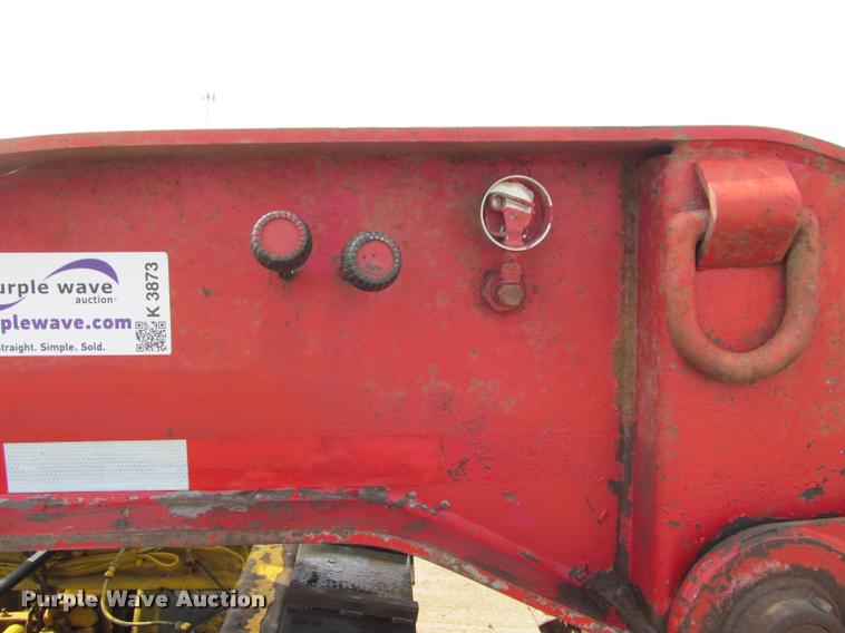 image for item K3873 1991 Trail King lowboy equipment trailer