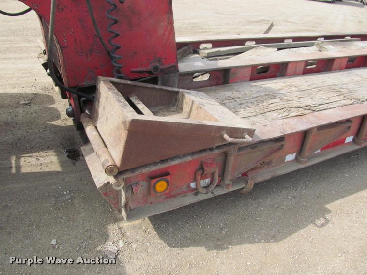 image for item K3873 1991 Trail King lowboy equipment trailer