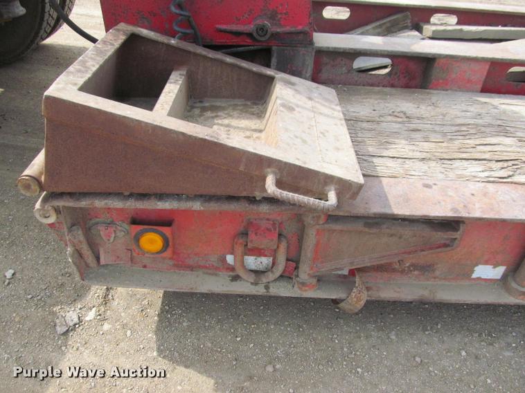 image for item K3873 1991 Trail King lowboy equipment trailer