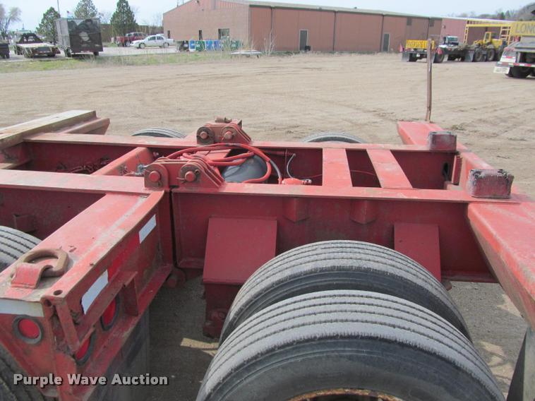 image for item K3873 1991 Trail King lowboy equipment trailer