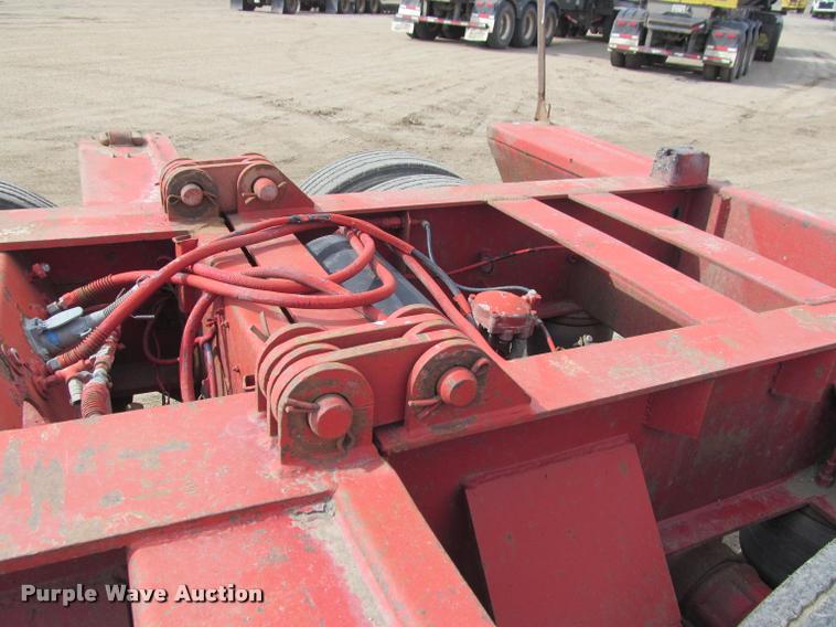 image for item K3873 1991 Trail King lowboy equipment trailer