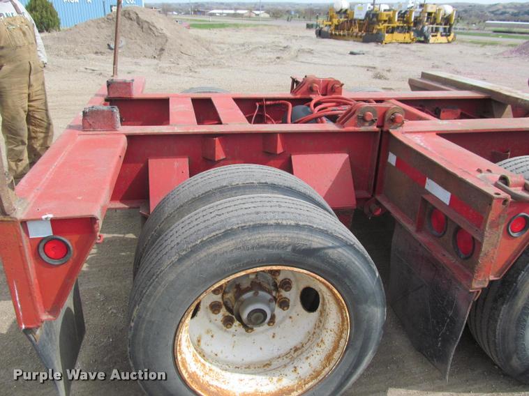 image for item K3873 1991 Trail King lowboy equipment trailer