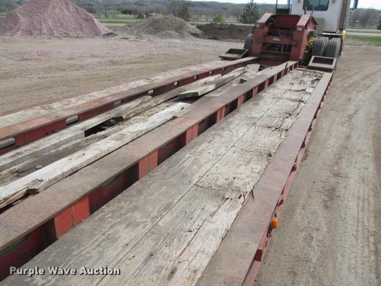 image for item K3873 1991 Trail King lowboy equipment trailer