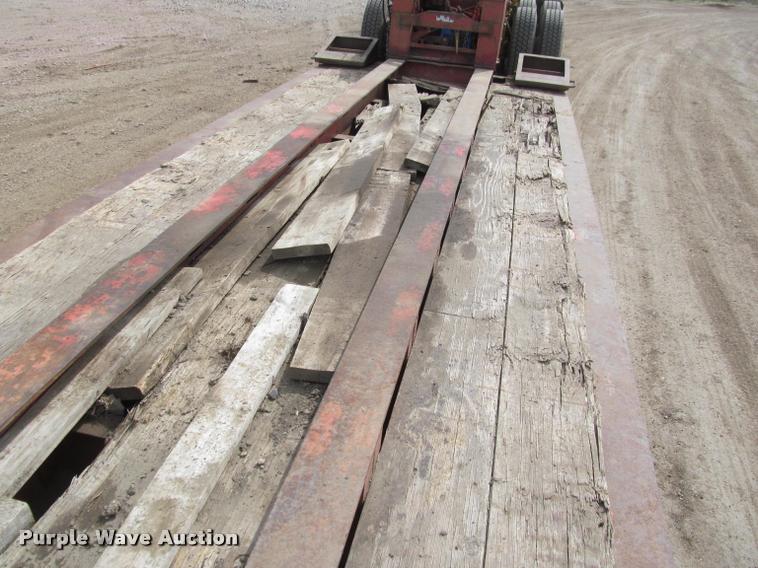 image for item K3873 1991 Trail King lowboy equipment trailer