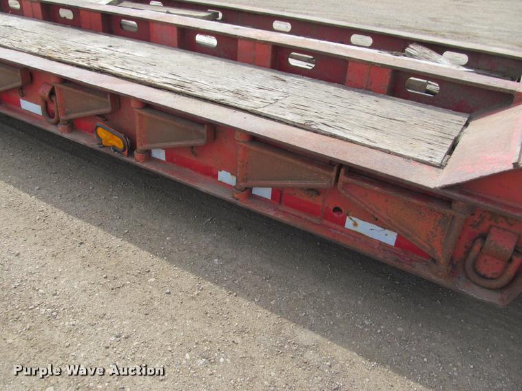 image for item K3873 1991 Trail King lowboy equipment trailer