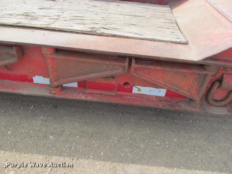 image for item K3873 1991 Trail King lowboy equipment trailer