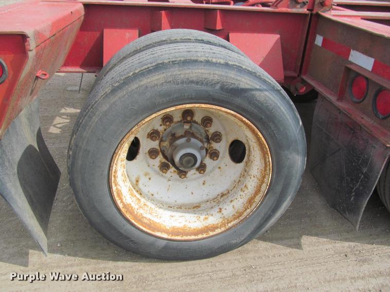 image for item K3873 1991 Trail King lowboy equipment trailer