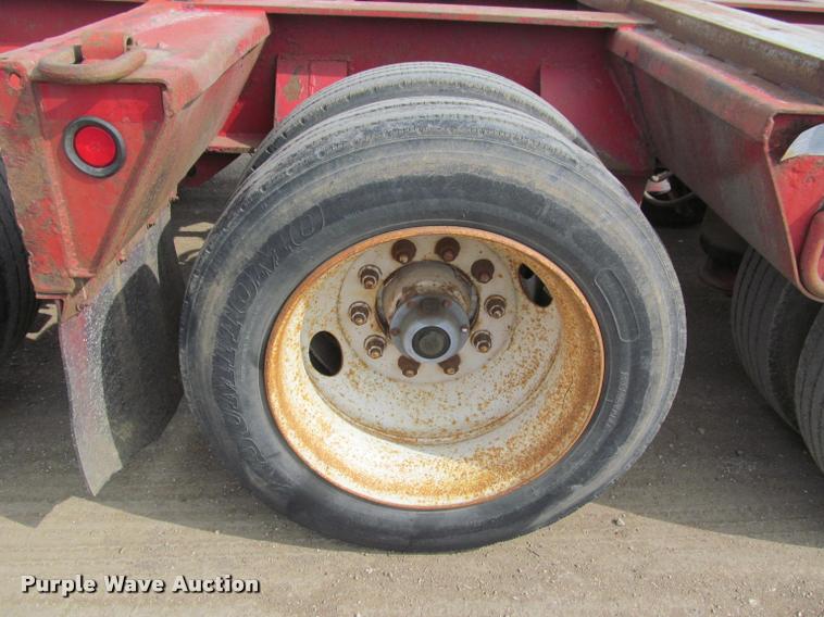 image for item K3873 1991 Trail King lowboy equipment trailer