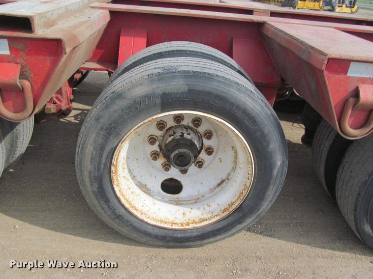 image for item K3873 1991 Trail King lowboy equipment trailer