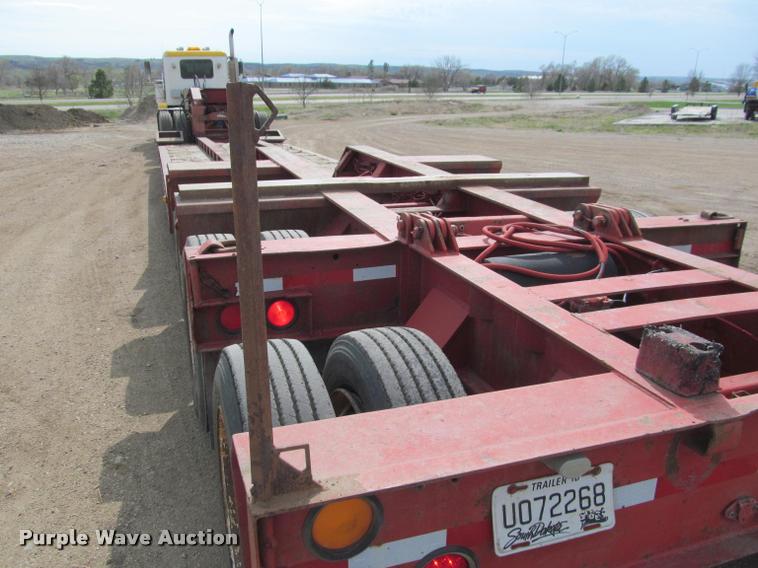 image for item K3873 1991 Trail King lowboy equipment trailer