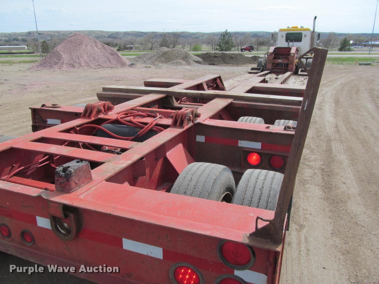 image for item K3873 1991 Trail King lowboy equipment trailer