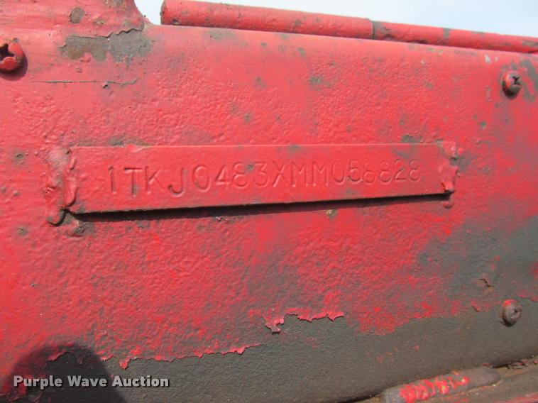 image for item K3873 1991 Trail King lowboy equipment trailer