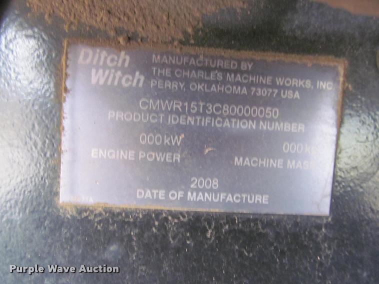 image for item K3879 2008 Ditch Witch RT115 trencher