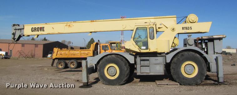 image for item K3884 1972 Grove RT63S rough terrain crane