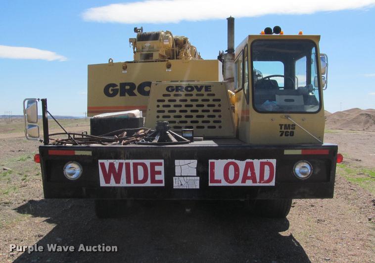 image for item K3889 1985 Grove TMS760 hydraulic crane with carrier