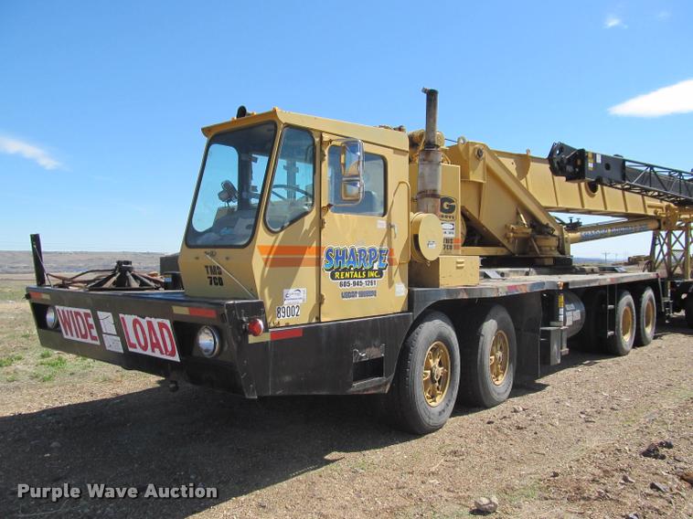 image for item K3889 1985 Grove TMS760 hydraulic crane with carrier