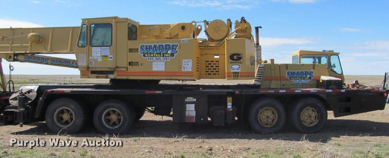 image for item K3889 1985 Grove TMS760 hydraulic crane with carrier