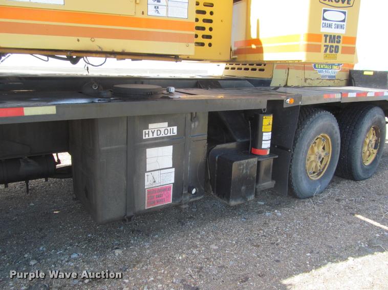 image for item K3889 1985 Grove TMS760 hydraulic crane with carrier