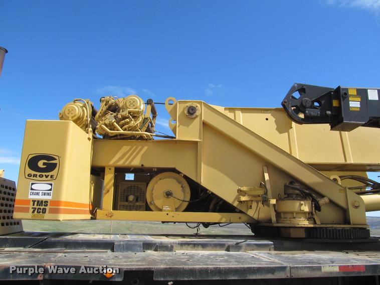 image for item K3889 1985 Grove TMS760 hydraulic crane with carrier