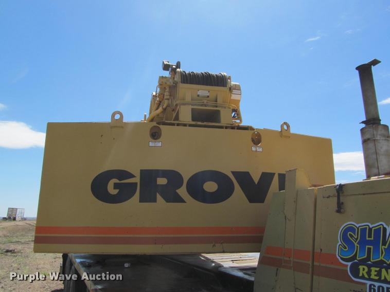 image for item K3889 1985 Grove TMS760 hydraulic crane with carrier