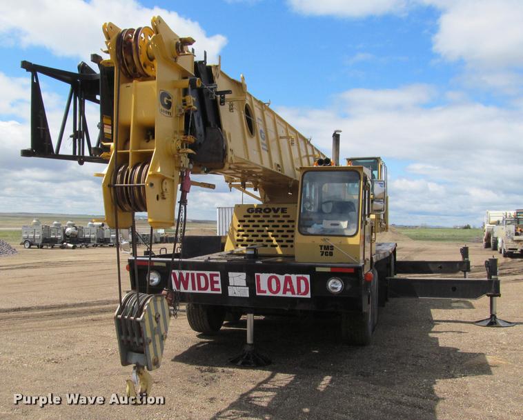 image for item K3889 1985 Grove TMS760 hydraulic crane with carrier