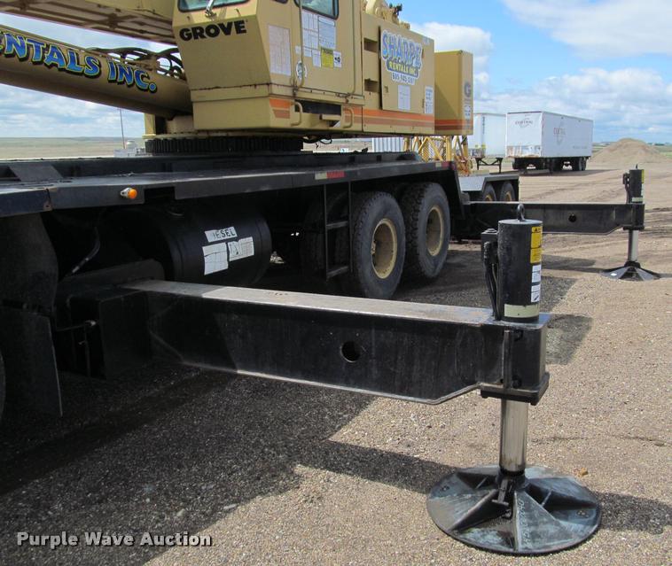 image for item K3889 1985 Grove TMS760 hydraulic crane with carrier