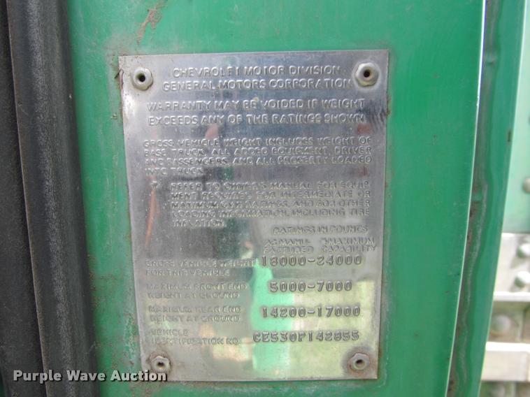 image for item K3930 1970 Chevrolet C50 box truck