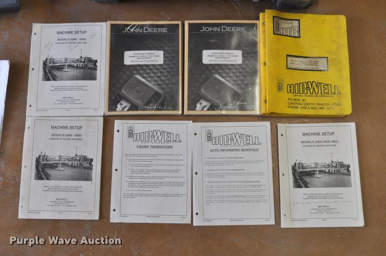 image for item K3937 Bid-Well 5000 concrete paver