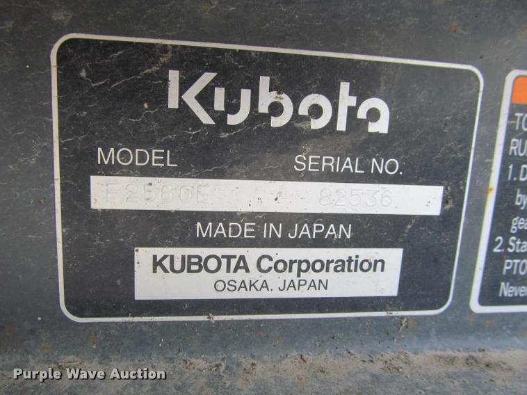 image for item K3953 Kubota F2560E lawn mower