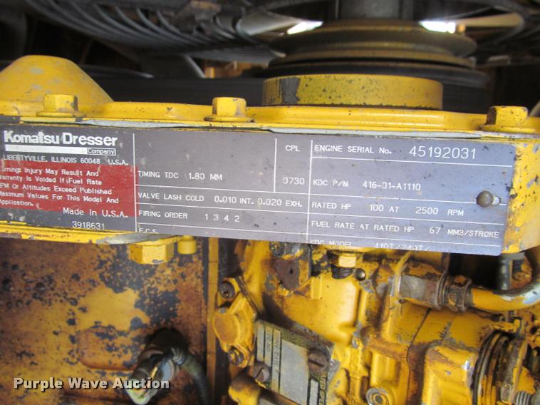 image for item K3958 1995 Komatsu WA120 wheel loader