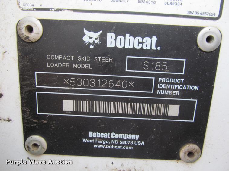 image for item K3959 2006 Bobcat S185 skid steer
