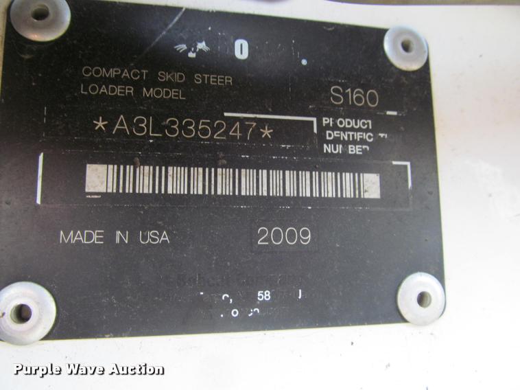 image for item K3962 2009 Bobcat S160 skid steer