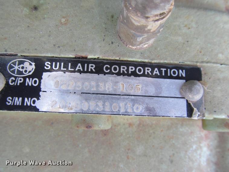 image for item K3964 Sullair 185 air compressor