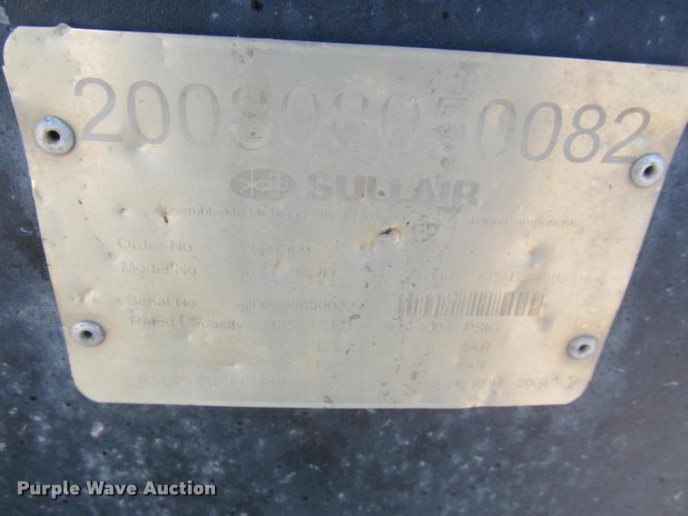 image for item K3964 Sullair 185 air compressor