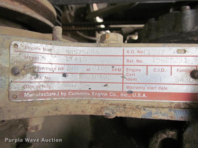 image for item K3971 1988 GMC Brigadier dump truck