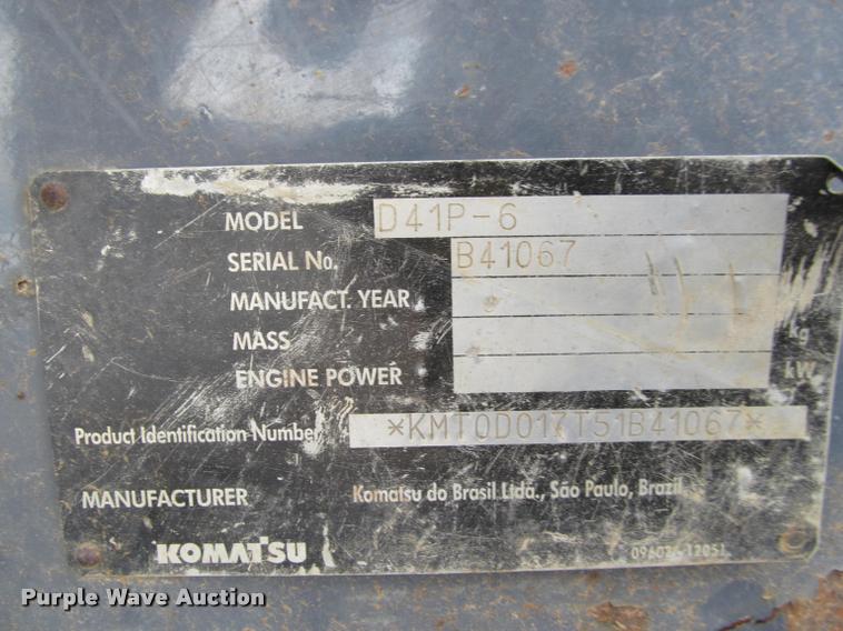 image for item K3979 2006 Komatsu D41P-6 dozer