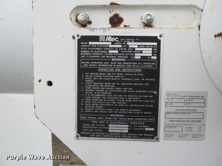 image for item K3982 1997 Ford F800 bucket truck