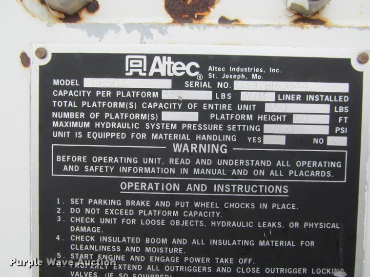 image for item K3982 1997 Ford F800 bucket truck