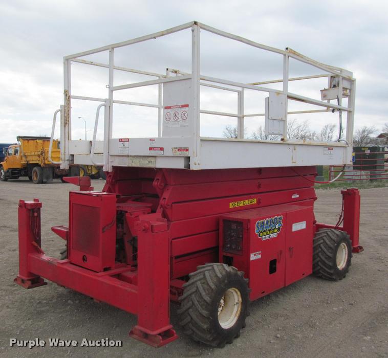 image for item K3989 1997 Snorkel SLH4084HD scissor lift