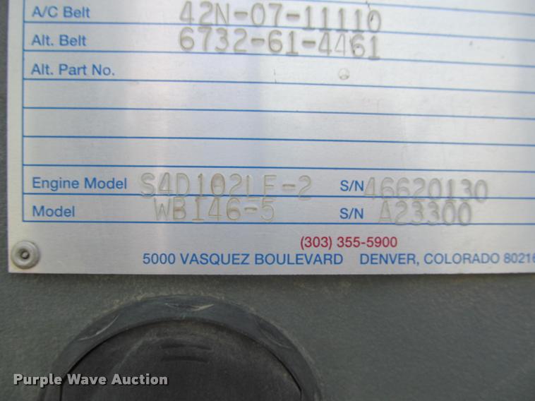 image for item K3990 2007 Komatsu WB146-5 backhoe