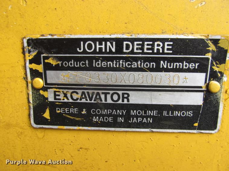 image for item K3991 1998 John Deere 330LC excavator