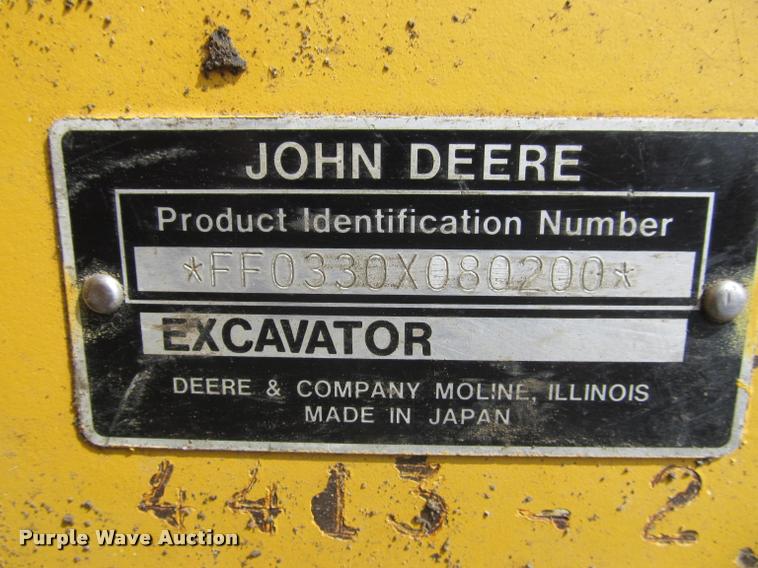 image for item K3992 1999 John Deere 330LC excavator