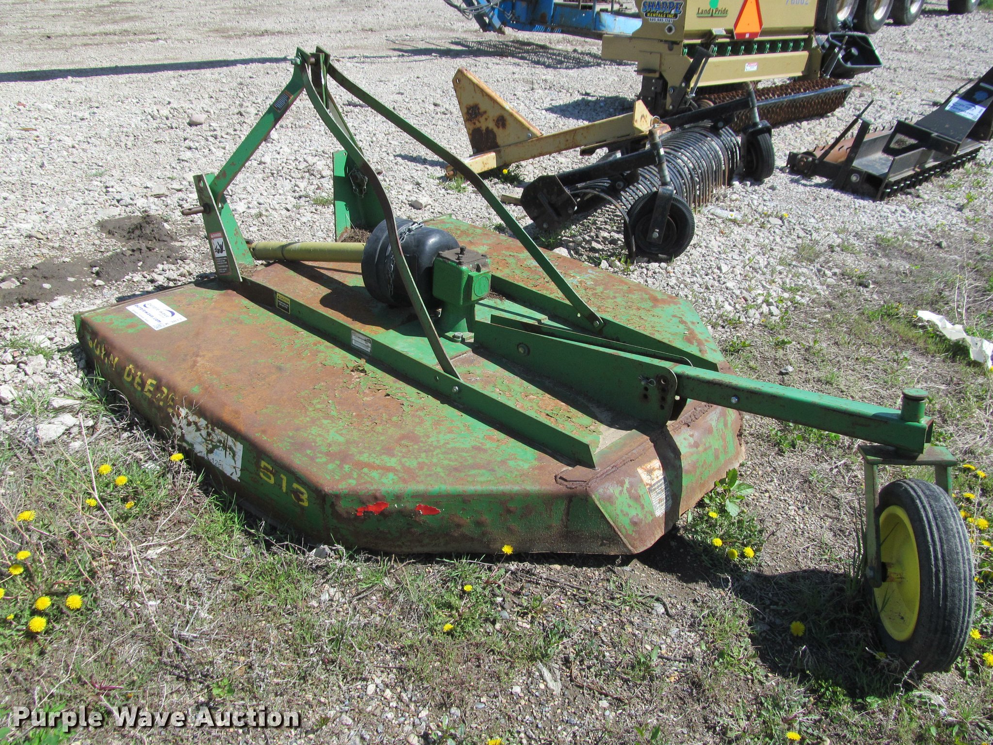 John Deere 513 rotary mower in Pierre, SD Item K3811 sold Purple Wave