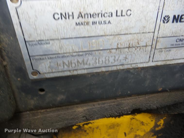 image for item BZ9732 New Holland L190 skid steer